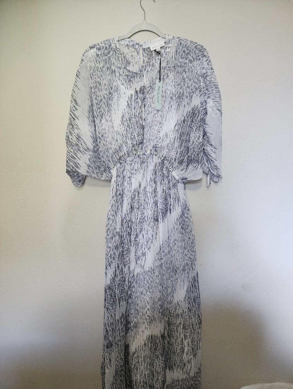 Prologue L blue And White Dress